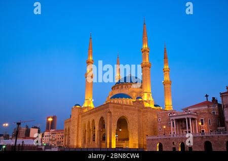 Mohammad Al Amin Mosque. Beirut. Lebanon. Stock Photo