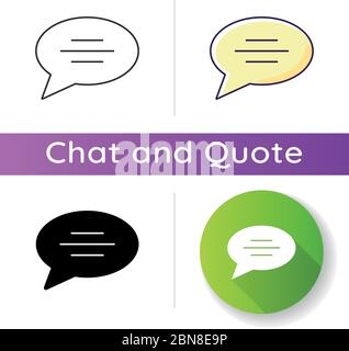 Chat bubble icon Stock Vector