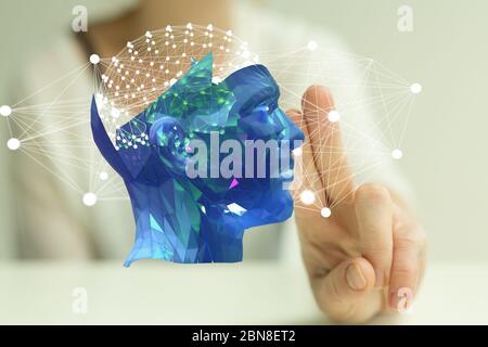 A health care icon pattern medical innovation concept Stock Photo