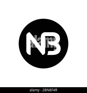 Initial Letter NB Logo Design Vector Template. Creative Abstract NB Letter Logo Design Stock Vector