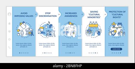 Stop discrimination onboarding vector template Stock Vector