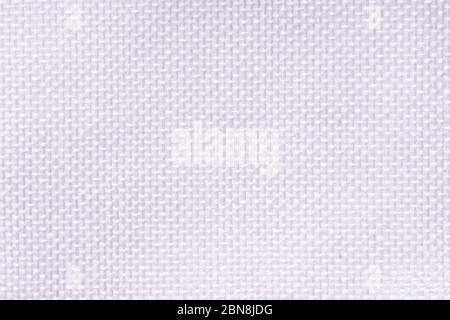 White cotton fabric texture background, seamless pattern of natural  textile. Stock Photo