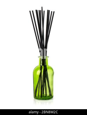 Aromatic reed air freshener on white background Stock Photo