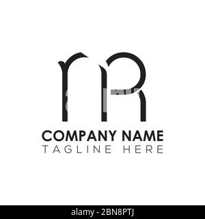 Initial Letter NR Logo Design Vector Template. Creative Abstract NR Letter Logo Design Stock Vector