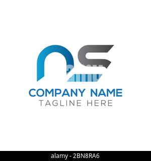 Initial Letter NS Logo Design Vector Template. Creative Abstract NS Letter Logo Design Stock Vector