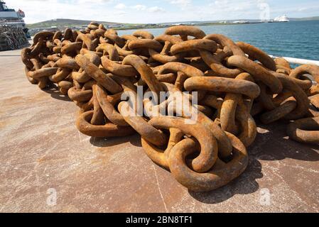 Rusty Chain UK Stock Photo