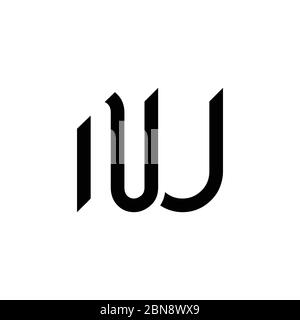 Initial Letter NU Logo Design Vector Template. Creative Abstract NU Letter Logo Design Stock Vector