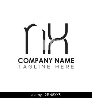 Initial Letter NX Logo Design Vector Template. Creative Abstract NX Letter Logo Design Stock Vector