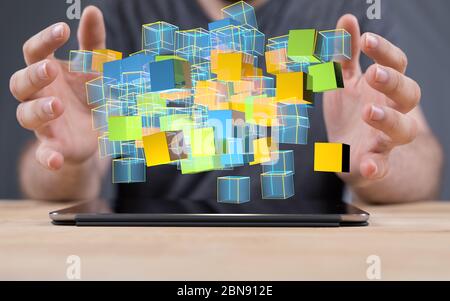 A technology future Stock Photo