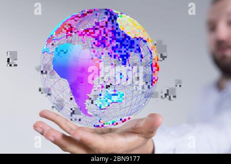 A Internet broadband and data streaming entertainment Stock Photo
