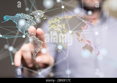 A media network Stock Photo