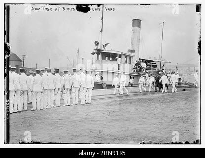 Adm. Togo at B'lyn Navy Yard (LOC Stock Photo - Alamy