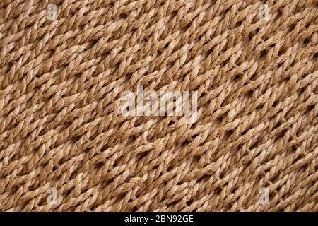 Yellow wicker basket texture. Traditional handcraft weave. Wicker repeating texture. Bamboo pattern. Wooden nature background. Organic material design Stock Photo