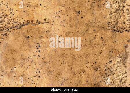 Seamless brown grunge concrete weathered background with scratches. Grunge scratched architecture backdrop. Damaged uneven cement textured solid surfa Stock Photo