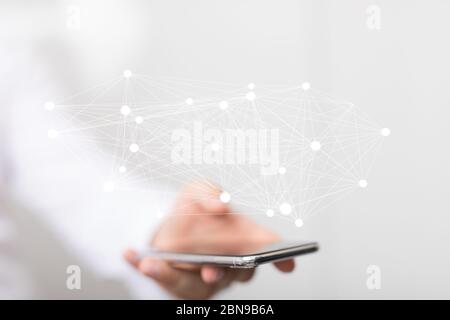 computering cloud computing and files Stock Photo