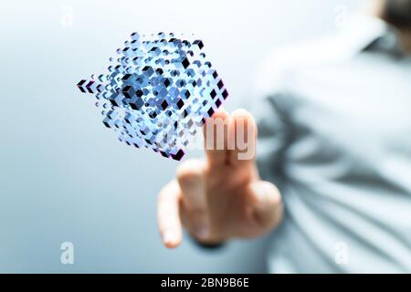 computering cloud computing and files Stock Photo