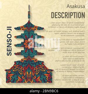 Senso-JI floral pattern background Stock Vector