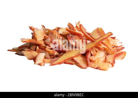 Crab rings isolated on white background. Snack Fish to beer. Close up Stock Photo