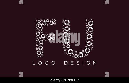 FU or UF letter logo. Unique attractive creative modern initial FU UF F U initial based letter icon logo Stock Vector