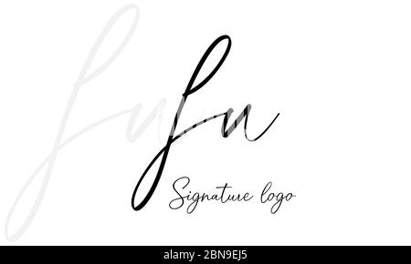 FU or UF letter logo. Unique attractive creative modern initial FU UF F U initial based letter icon logo Stock Vector