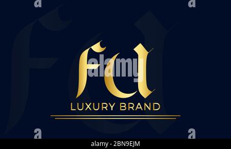 FU or UF letter logo. Unique attractive creative modern initial FU UF F U initial based letter icon logo Stock Vector
