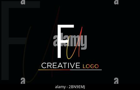 FU or UF letter logo. Unique attractive creative modern initial FU UF F U initial based letter icon logo Stock Vector