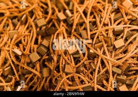 Beautiful background of automotive parts for industrial and technological themes. Stock Photo