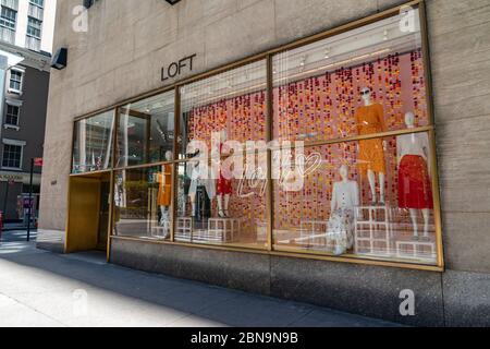 May 13 2020 General view of Ann Taylor Loft store part of Ascena