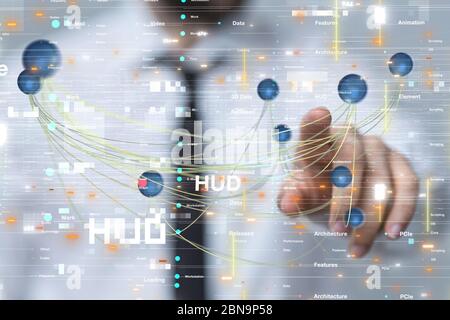 A Internet broadband and multimedia streaming entertainment Stock Photo