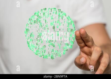 A computering cloud computing and files Stock Photo