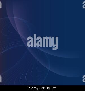 Abstract dark blue background with glowing elements Stock Vector