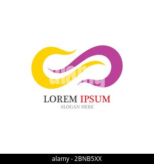 Infinity logo and symbol vector Stock Vector