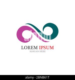Infinity logo and symbol vector Stock Vector