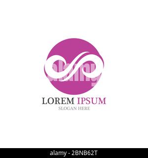 Infinity logo and symbol vector Stock Vector