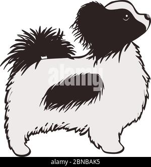 little cute dog, vector Stock Vector