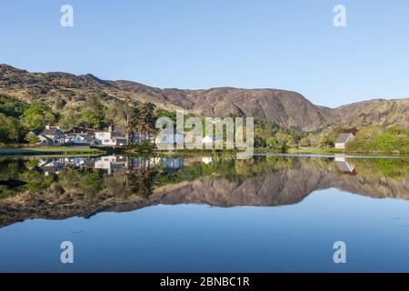 Gougane Barra, Cork, Ireland. 14th May, 2020. Early morning light captures the peaceful surroundings of St. Finbarr's Oratory in Gougane Barra, Co. Cork, Ireland. - Credit; David Creedon / Alamy Live News Stock Photo