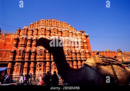 Hawa Mahal or Wind Palace (1799). Jaipur. India. Stock Photo