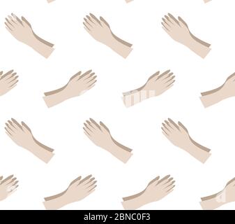 Wash your hands seamless pattern illustration Stock Vector