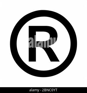 Registered trademark symbol Stock Vector