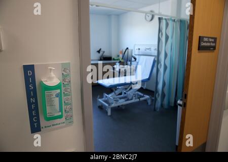 The waiting room in OPD 15 Neurophysiology dept in NHS Lothians' Department of Clinical Neurosciences (DCN) which has been transferred into a purpose-built new home on the Little France campus in Edinburgh. Stock Photo