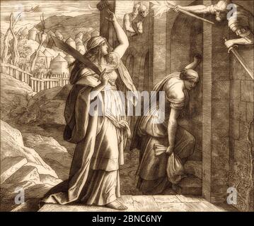 Judith Returns to Bethulia, Old Testament, by Julius Schnorr von Carolsfeld Stock Photo