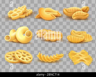 Pasta types Stock Vector Images - Alamy