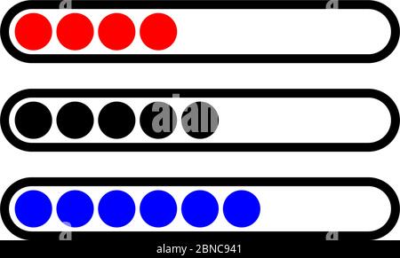 loading process logo set icon illustration Stock Vector