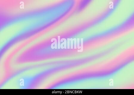 Holographic background. Iridescent hologram texture. Holography chrome foil colors. Abstract vector backdrop hologram texture, holographic holography gradient illustration Stock Vector