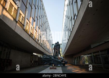 BANSKA BYSTRICA, SLOVAKIA - APR 18, 2020: Museum Of the Slovak National Uprising in Banska Bystrica, Slovakia. Stock Photo