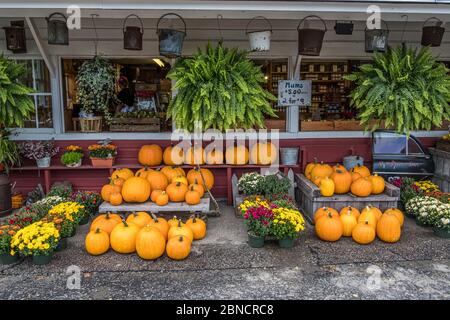 A farm stand in Phillipston, Massachusetts Stock Photo