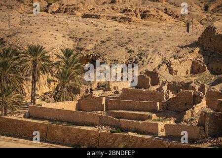 welcome to the  tunisian desert Stock Photo