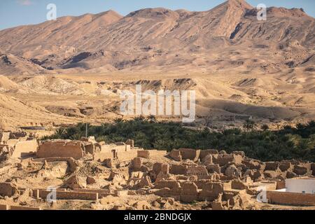 welcome to the  tunisian desert Stock Photo