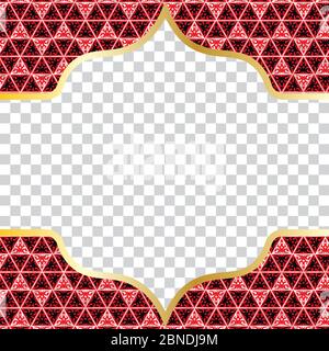 A Luxurious And Magnificent Islamic Background. Muslim Greeting Card Design. Editable Social Media Post Design Template. Suitable For Your Business. Stock Vector