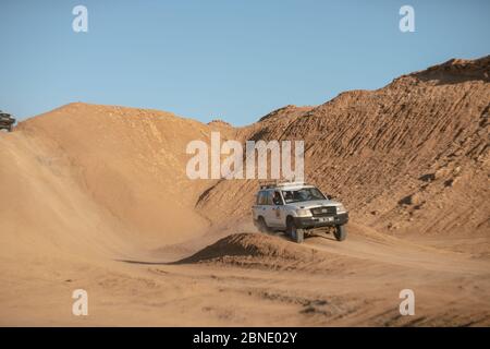 welcome to the  tunisian desert Stock Photo